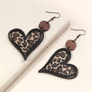 Hollow out double-sided personalized earrings辣妹派对跨境