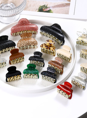 Korean fashion medium coarse powder acrylic shark clip hairp