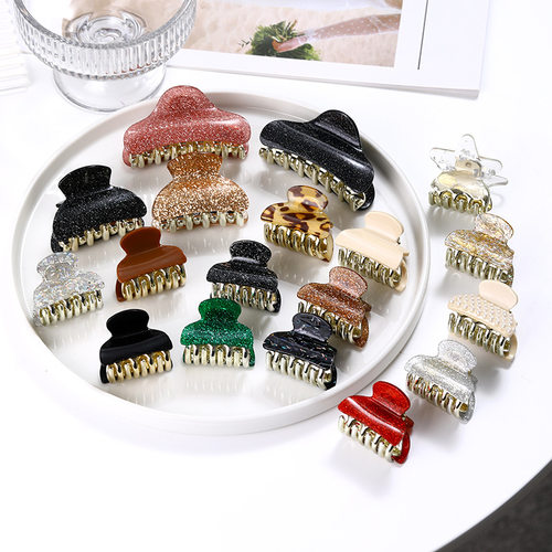 Korean fashion medium coarse powder acrylic shark clip hairp