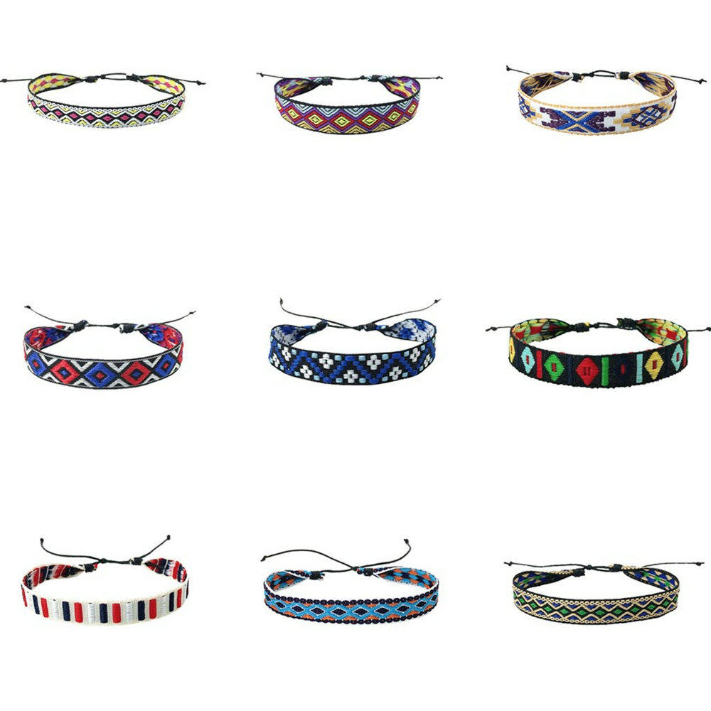 Fashion Bohemia Ethnic Adjustable Handmade Cuff Bracelet