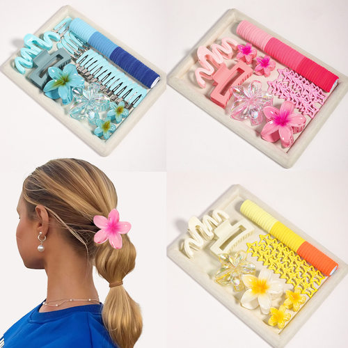 76 pieces of hair accessories, large size, back of the head,