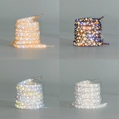 Reflective shoelaces, luminous ropes, men's and women's