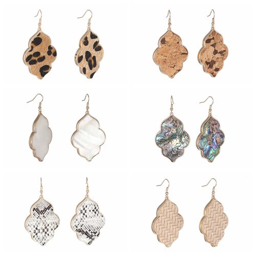 Abalone shellfish  pattern jewelry FASHION INS EARRINGS