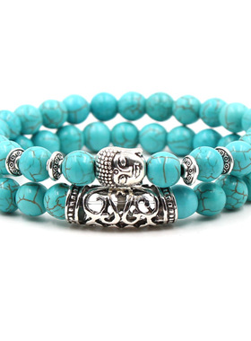 New Blue Turquoises Stone Bracelet Fashion Bohemian Green