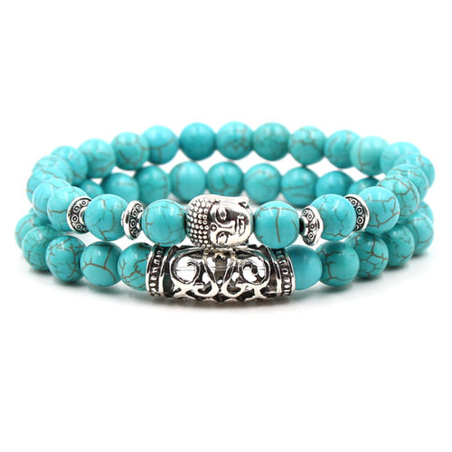 New Blue Turquoises Stone Bracelet Fashion Bohemian Green