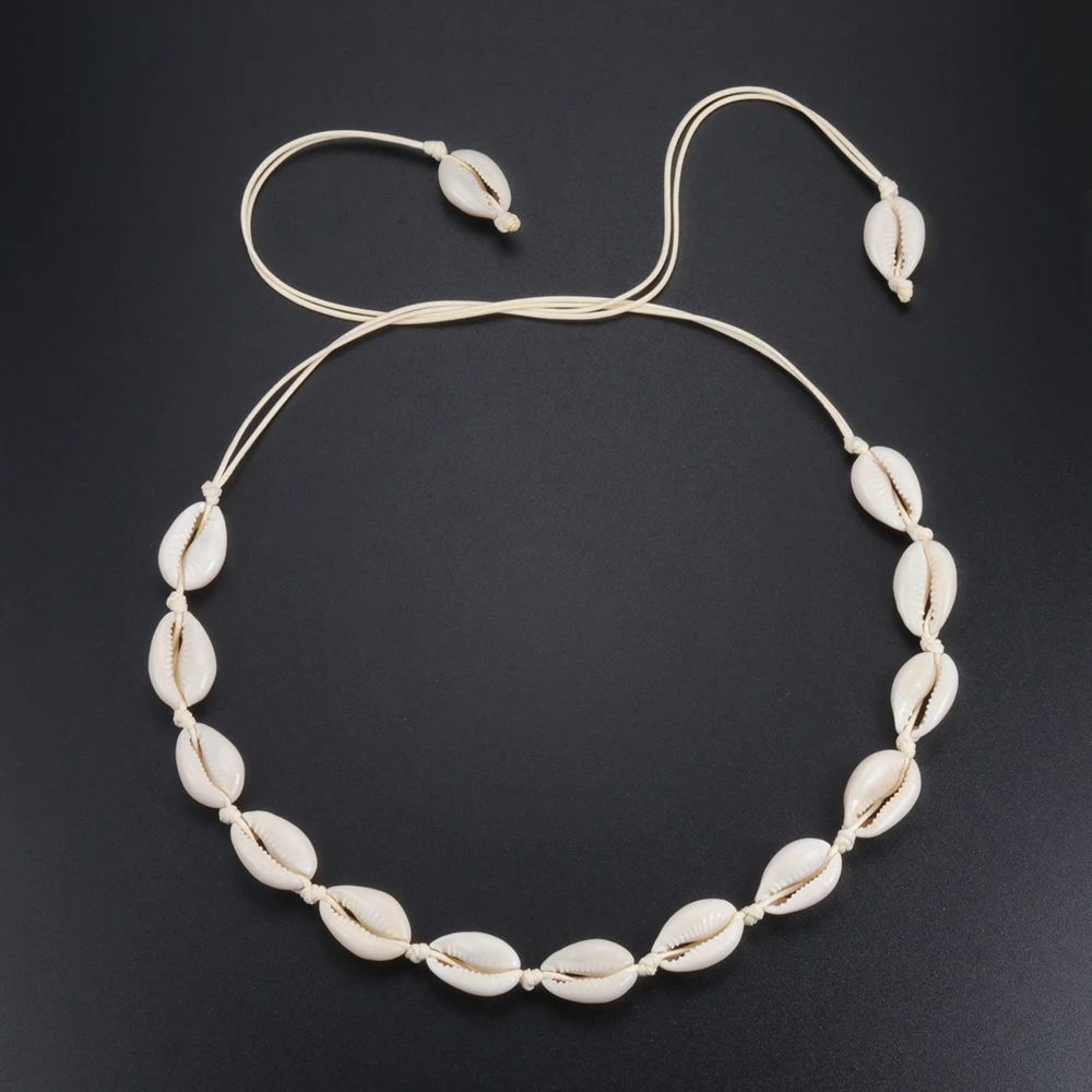 a Bohemia, collares de cuentas de cauri, Collar hecho a mano