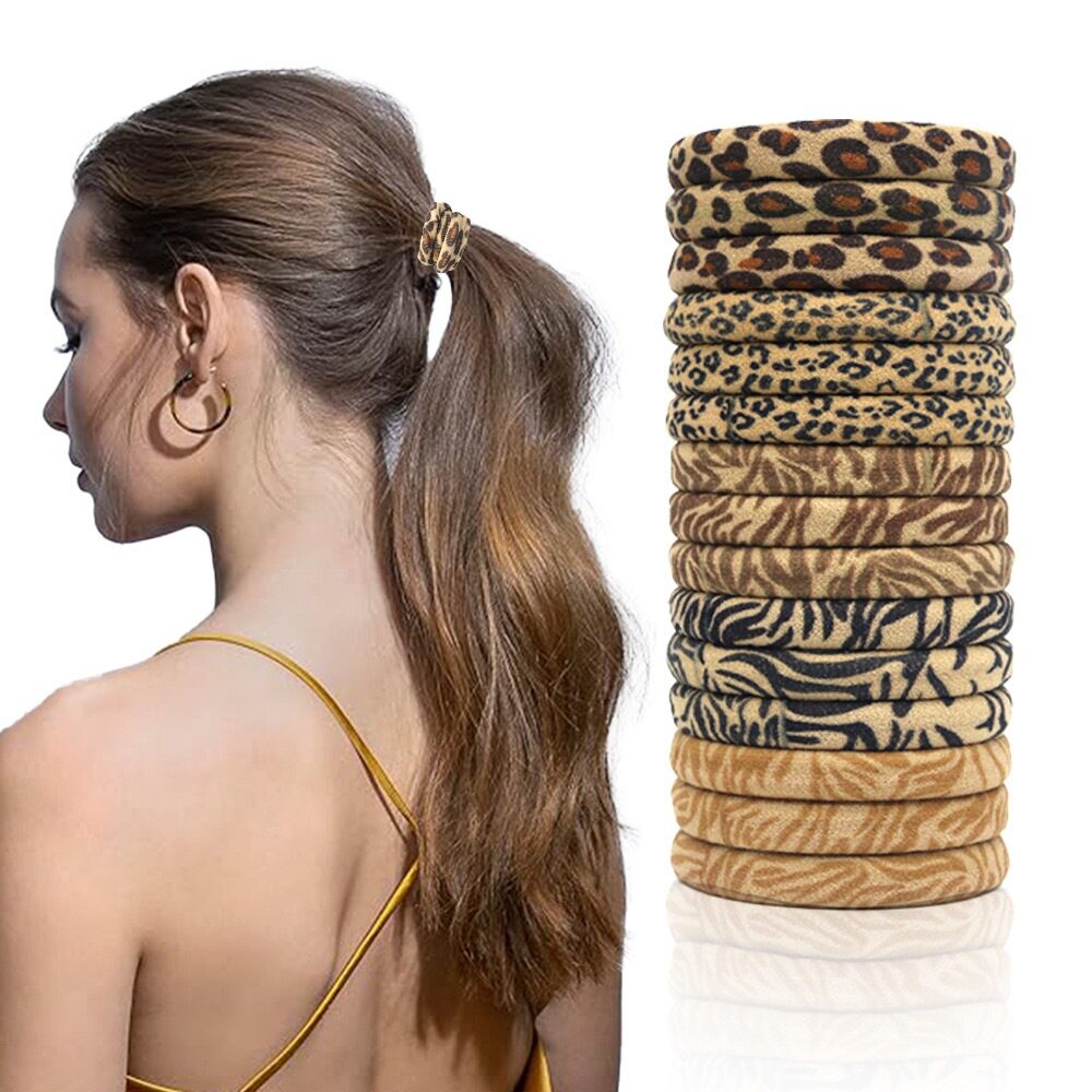 50pcs Seamless Elastic Hair Ties No Damage Ponytail Holders