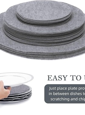 Bowl and dish absorbent partition pad, felt plate partition