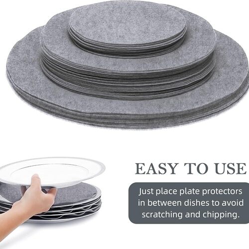 Bowl and dish absorbent partition pad, felt plate partition