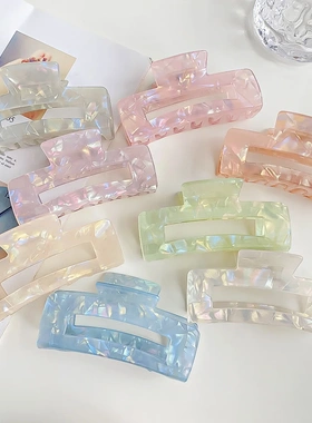 1pc color Korean acetic acid hairpin Minimally shark clip