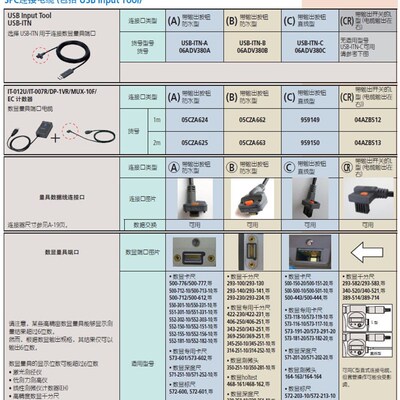 USB三丰数据输入装置卡尺百分表千分尺采集线06AFM380B 380F 380C
