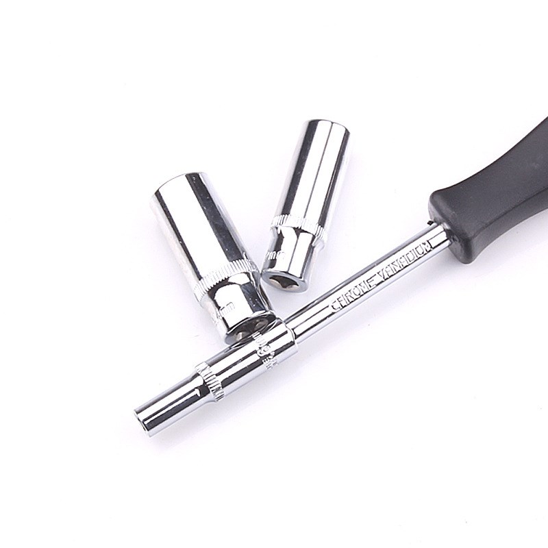 六角小飞套筒4/5/5.5/6/7/8/10/13/14Kmm小套筒工具小号1/4短套筒