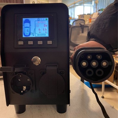 欧标特斯拉新能源汽车放电枪外放电户外F放电器欧洲标准5KW 220V