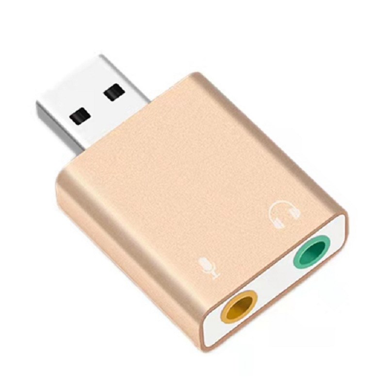 铝合金USB 7.1k声卡模拟外置笔记本台式机即插即用audio adopter