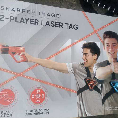 适用Sharper Image双人镭射对战套装，带声光效果，红色议价