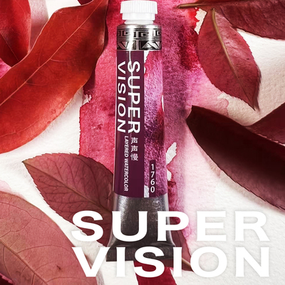 视爵分层色SuperVision水彩颜料新系列8mL管状矿物原料沉淀色古风