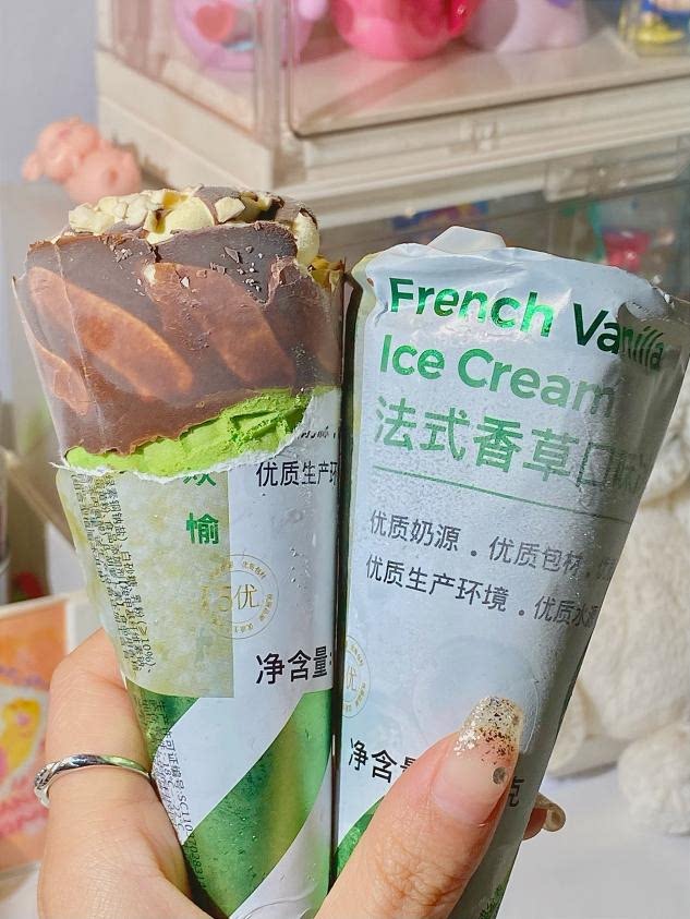 【九头牛大脆筒】法式香草冰淇淋 经典香草进口乳源顺丰冷链 18支
