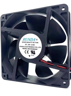 RUNDA原装RD12038S24H 24V伏0.36/0.50A 12cm12038排气电焊机风扇
