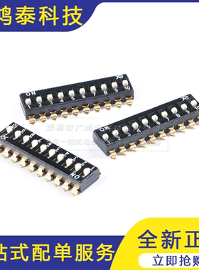 DSIC10LSGET 2.54mm间距10位高推贴片拨码开关/拨动编码开关