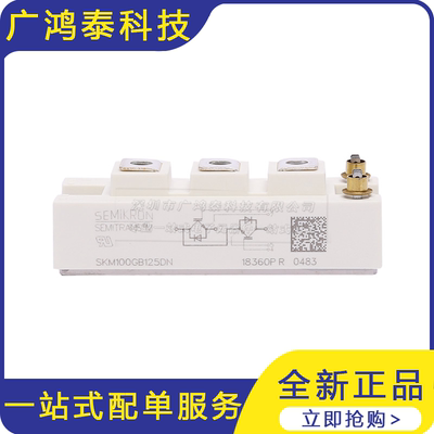 SKM100GB125DN 可控硅晶体管 IGBT功率模块 电子元器件 欢迎咨询
