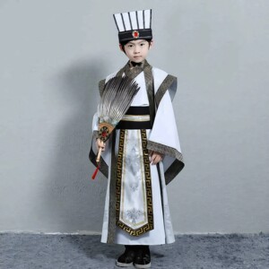 三国演义儿童古装汉服诸葛亮刘备关羽张飞曹操课本话剧桃园三结义