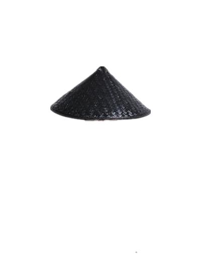 斗笠 侠客帽子 古装汉服毕业班服男女侠客 配饰 黑色