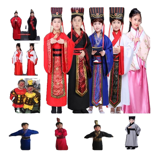 儿童古装话剧三国演义刘备张飞关羽桃园三结义曹操诸葛亮演出服装