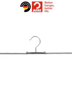 德国MAWA可伸缩调节弹拉簧裙裤子无痕晾半身短裙衣架耐用防褶皱