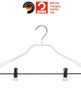 德国MAWA家用防滑宽肩无痕带裤夹挂西装衣服套装专用衣架男女 LK