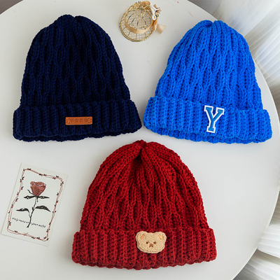 秋冬新款手工DIY毛线柳叶帽编织帽子材料包送男友情侣新年礼物