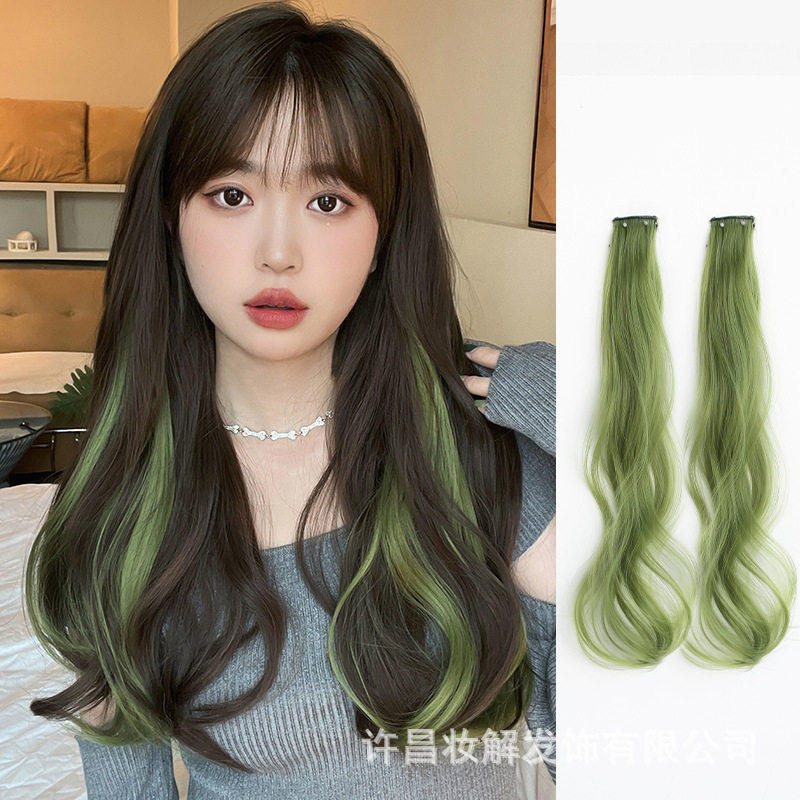 音乐节发饰脏辫发绳彩色编发拳击辫爵士舞发带挑染一片式电音头绳
