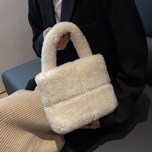 毛茸茸毛毛包水桶包手拎包手提包