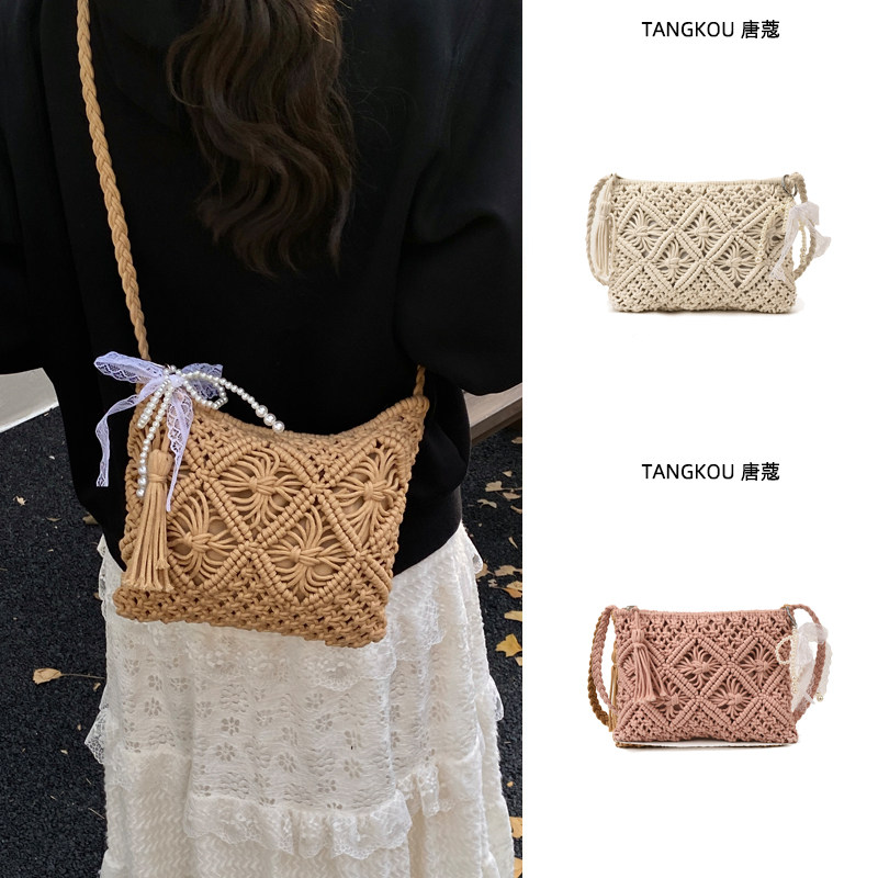 民族风编织包包女2026新款海边度假草编包旅游斜挎包轻便手机包夏,箱包皮具/热销女包/男包,通用款女包,淘宝优惠券,粉丝福利购,淘宝优惠卷