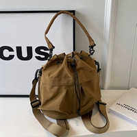 Кофейная сумка через плечо, надевается на плечо