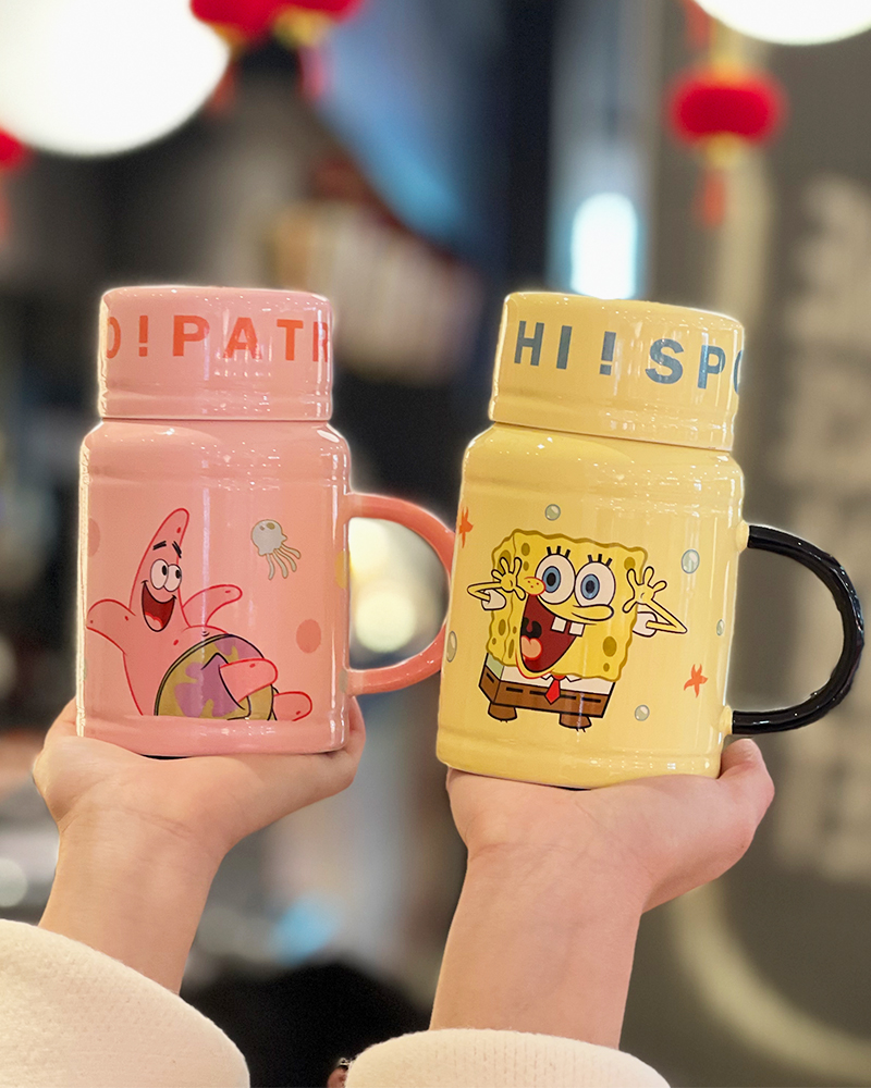 高颜值海绵宝宝派大星马克杯
