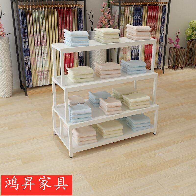 家纺中用岛架展示件270台展示架双面四列套床上品被子货架服装店