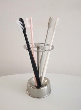 *Day N Night*日式不锈钢可立式洗手间台面牙刷架置物架座架收纳