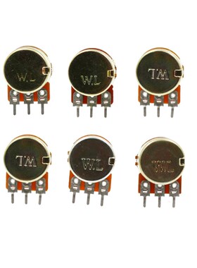 10PCS WH148电位器开关 15MM B1K/10K/20K/50K/10U0K//1M 盒装