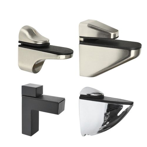 锌合金玻c璃夹屏风F夹大号玻璃夹子固托鱼嘴夹隔层板办公桌