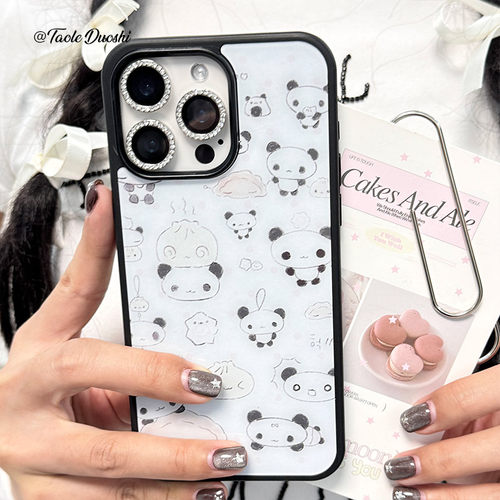 可爱小狗ins风亚克力壳手机壳