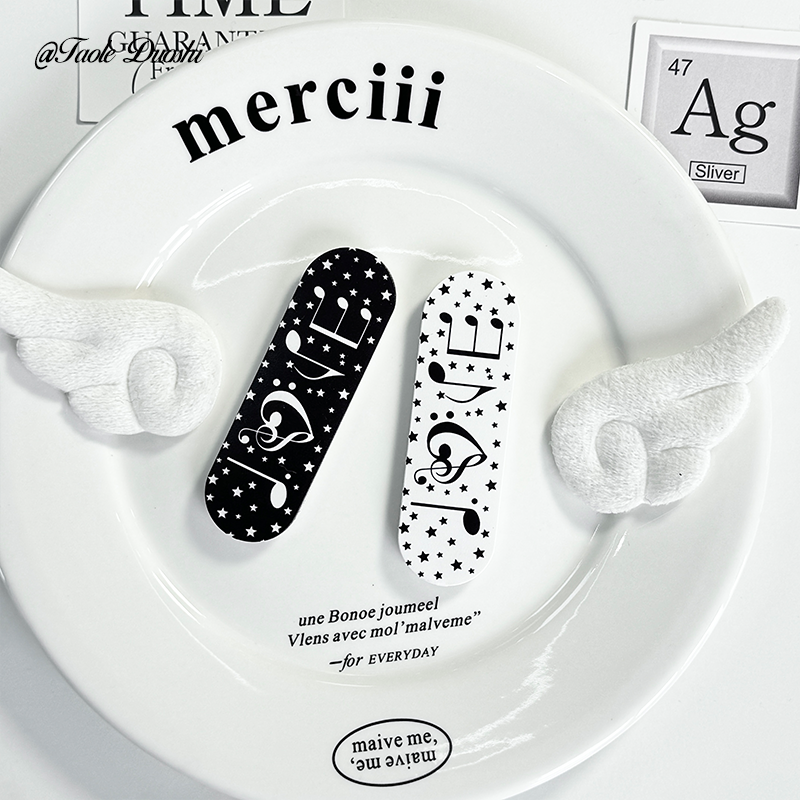 适用音符love创口贴推拉可爱亚古早粘贴支架苹果亚克力闪粉透明壳,3C数码配件,手机支架/手机座,淘宝优惠券,粉丝福利购,淘宝优惠卷