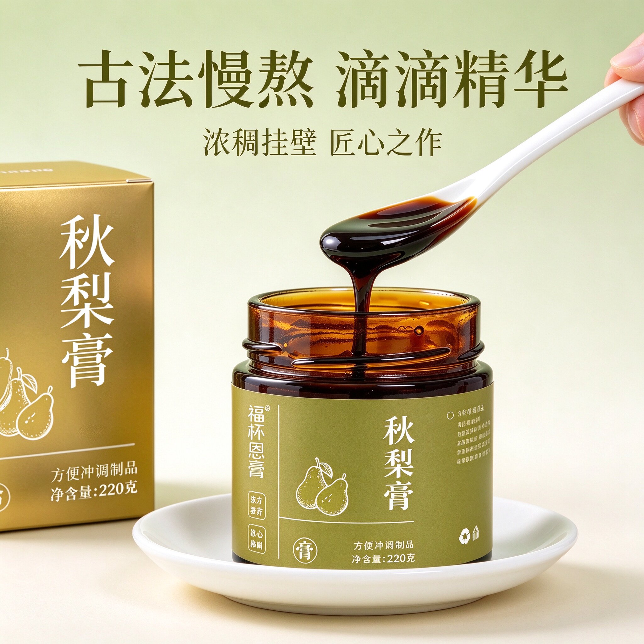 正宗纯正砀山酥梨古法熬制秋梨膏