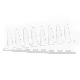 裕成实验 0.1ml  0.2ml PCR 八联排管含盖白色透明 荧光定量八连管 qPCR8连排A款B款
