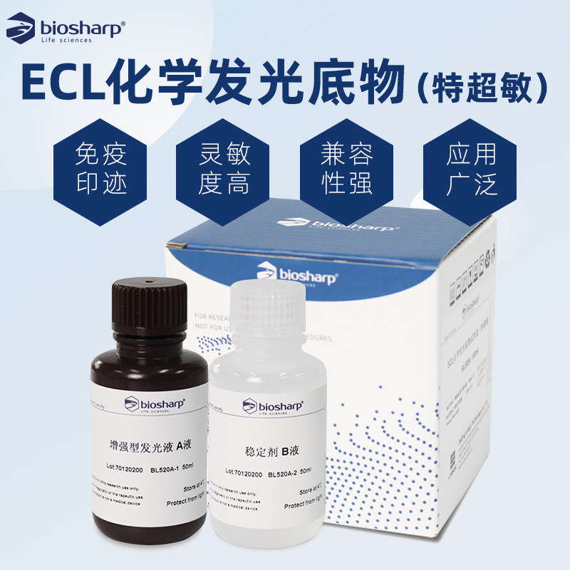 biosharp ecl化学发光底物 bl520a bl520b 100ml/500ml