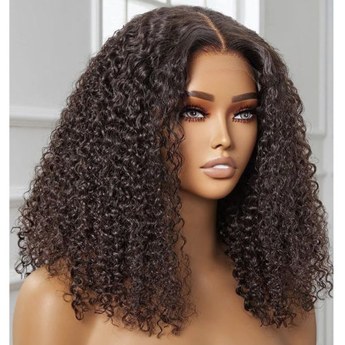 200Density Gluelesswigs kinky curly human hair wig 许昌假发