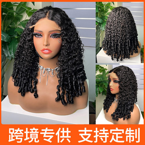 前蕾丝假发非洲女士真人发 hot 5*5 sdd pixie   wighumanhairwig