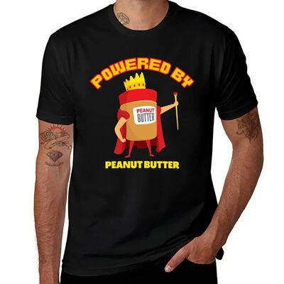 Powered By Peanut Butter T-Shirt shirts graphic tee shirts g