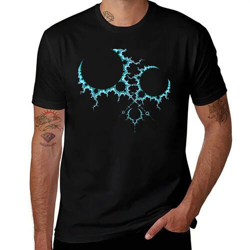 Frost Fractal Circular Design T-Shirt Anime t-shirt sublime