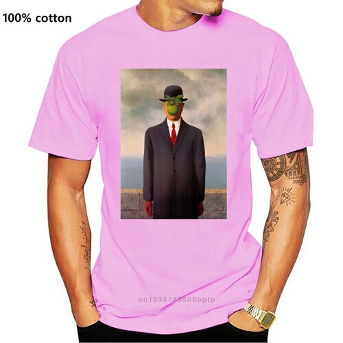 T-SHIRT UOMO  DONNA RENE' MAGRITTE EL HIJO DEL HOMBRE GEN050