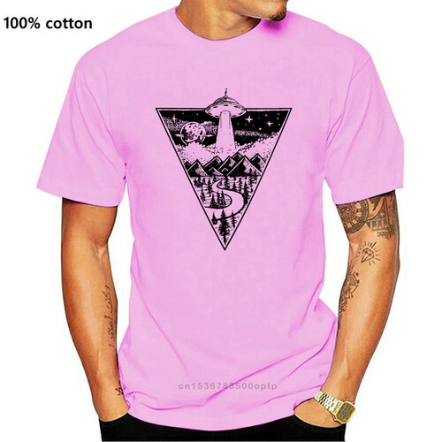 2021 Funny Alien Flying Saucer T Shirt Extraterrestrial Ufo